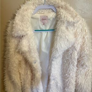 Candies Cream, Light Weight Fur Coat Sz M